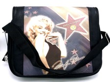 BORSA MARILYN MONROE ECOPELLE TRACOLLA MANICI ESLUSI CM38X29X9 - 3 TASCHE INT.