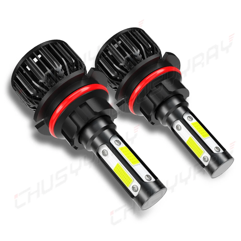 Комплект светодиодных фар 9007 HB5 6000K белая лампа высокого/низкого давления для Mercury Villager 1993-2002 - Изображение 2 из 4