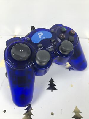 Playtech PS2 Controller Purple Play Station 2 Gamepad