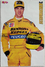 BRAVO PLAKAT SPORTOWY - RALF SCHUMACHER + ULF KIRSTEN - FORMUŁA 1 + PIŁKA NOŻNA - RZADKOŚĆ