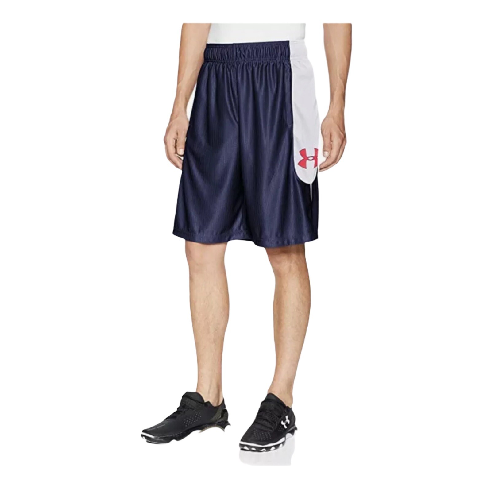 Мужские баскетбольные шорты NWT Under Armour Perimeter 11 Темно-синийБелый Размер M 5790₽