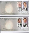 ISRAEL Sc #1624-7 SET of 2 FDC FAMOUS ISRAELI THEATRE PERSONALITIES