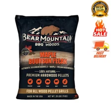 100% Natural Maple Bourbon Pecan Premium BBQ Cooking Wood Pellets 20 lbs., 1 Bag
