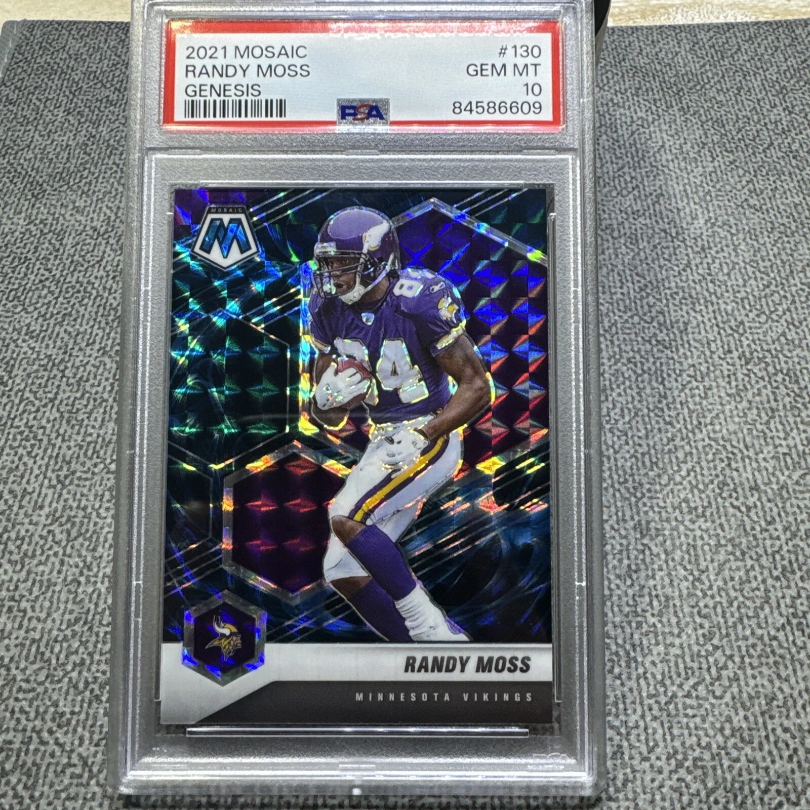 2021 NFL Mosaic Randy Moss Genesis #130