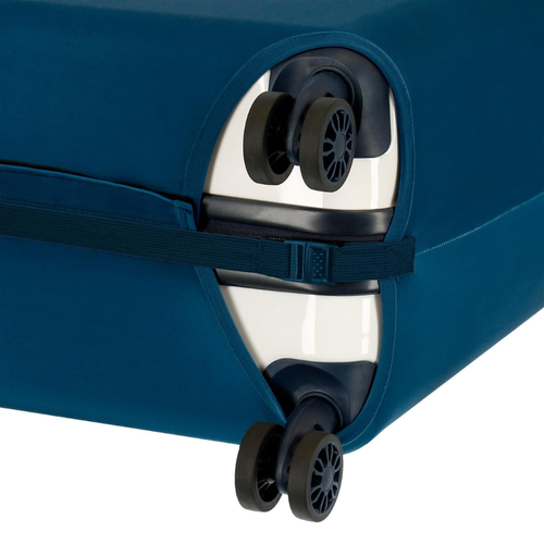 COPERTURA PER TROLLEY 68 CM TOPOLINO DISNEY COPRIVALIGIA ANTIGRAFFI LAVABILE BLU - Foto 6 di 7
