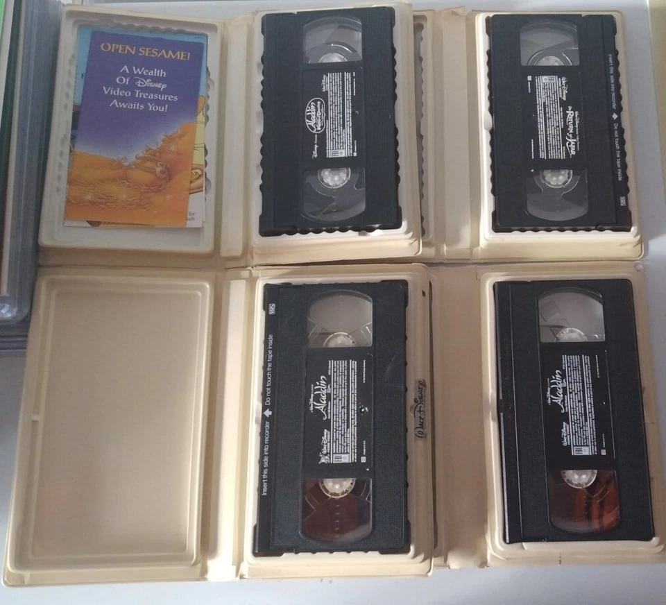 2 Aladdin+Return of Jafar+Aladdin The King of Thieves(RARE MICKEY MOUSE🐭ON TAPE - Image 2 of 4