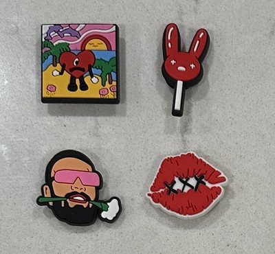 Bad Bunny Themed Pack Shoe Charms/Jibbitz For CROCS *NEW