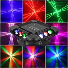150W 12 LEDs Rotating Beam Laser Light Strobe Moving Head Stage Light KTV Bar DJ