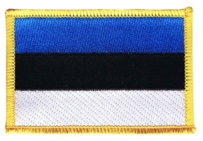 Estland Aufnäher Flaggen Fahnen Patch Aufbügler 8x6cm