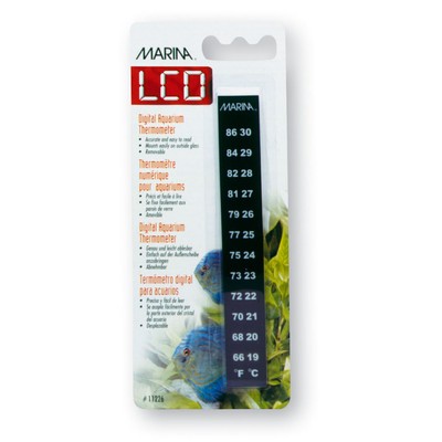 Marina Digithalthermometer LCD für Aquarien schwarz, genau und ablesbar