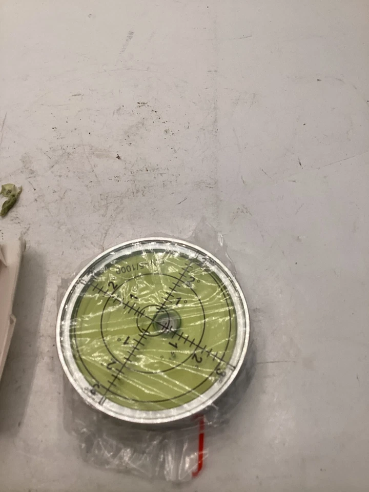 GEONASSUR Aluminium High Precision Horizontal Leveler Bubble Level Tool Circle Round 2.4