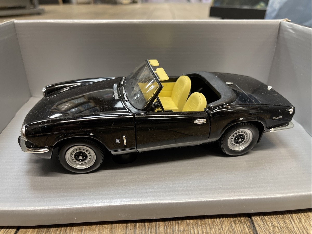 1970 TRIUMPH SPITFIRE CONVERTIBLE BLACK Chrono 1:18 Die Cast