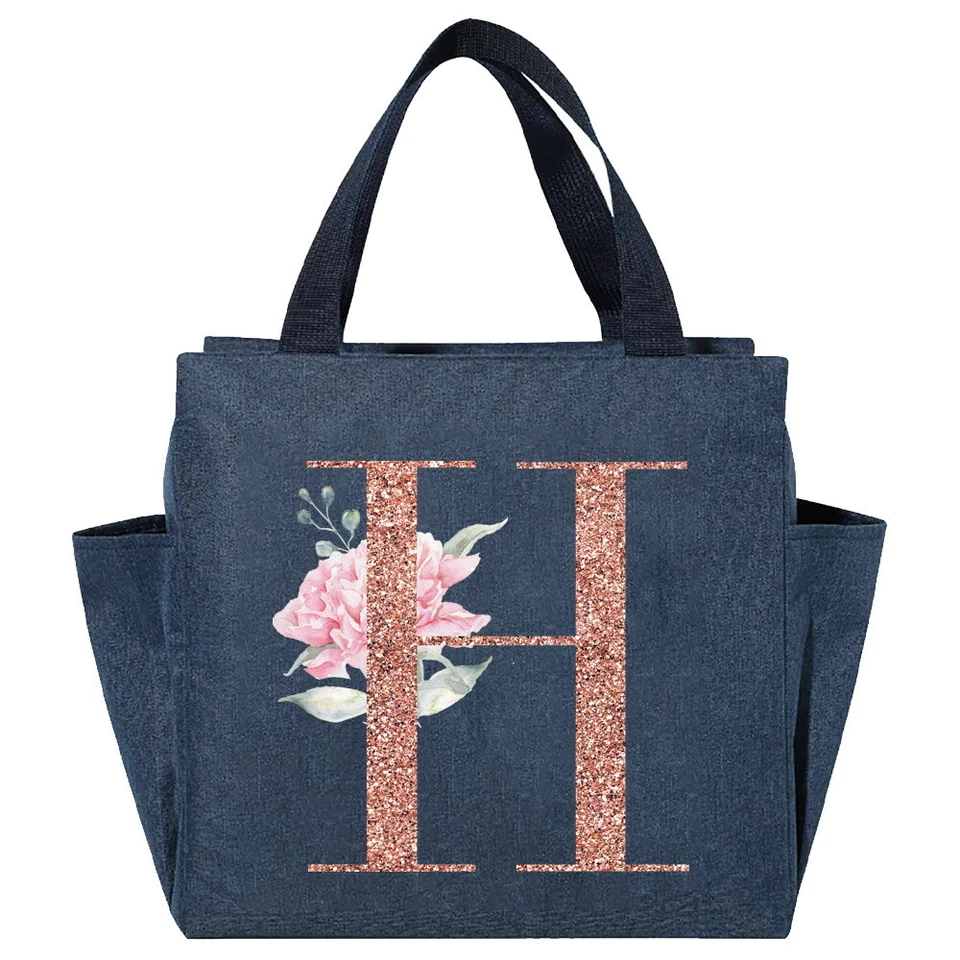 Large Insulated Lunch Bag Adult Child Thermal Cool Hot Food Storage Tote Box UK - Image 4 of 4