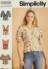 Simplicity 9606 Misses Tops Sizes 16-24 Easy-to-Sew Sewing Pattern