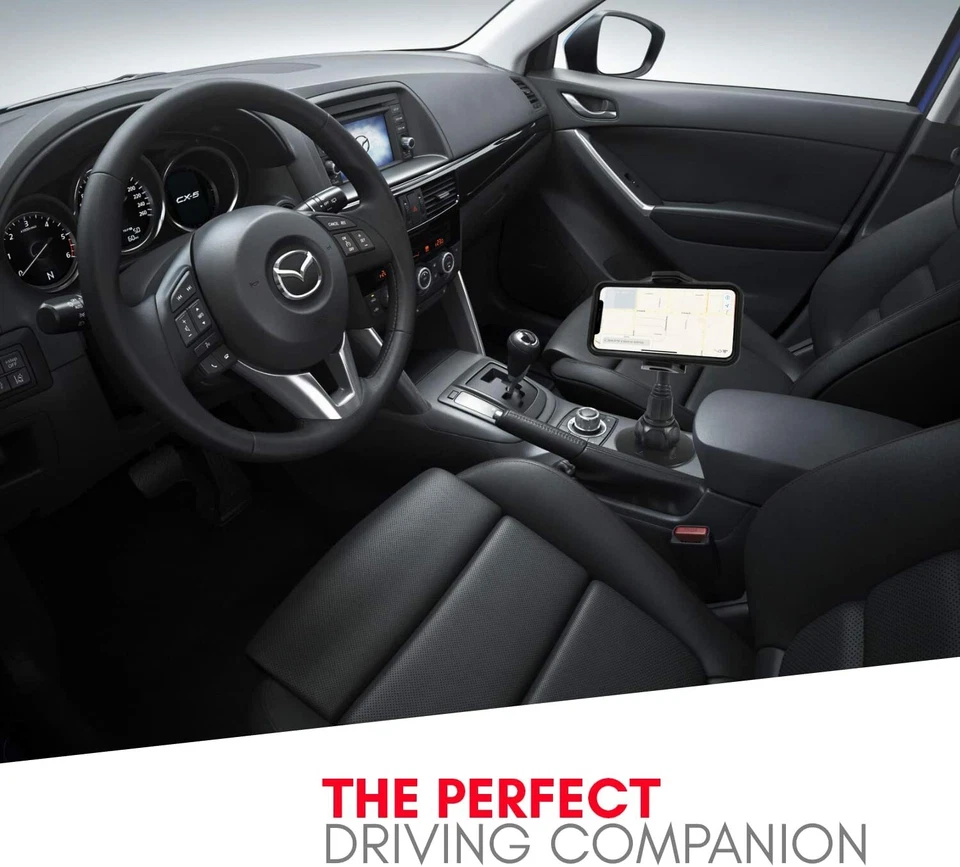 Macally Adjustable Automobile Cup Holder Mount for Smartphones - Black - Image 2 of 4