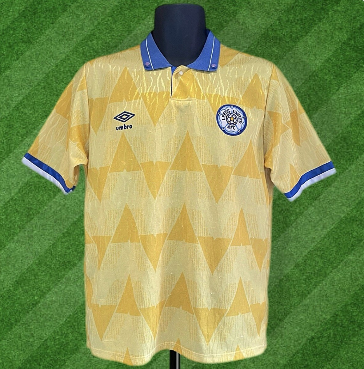 Leeds United 1989/91 Original Umbro Away Shirt (Medium) Good