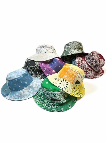 KAPITAL Bandana Patchwork pt Bucket HAT 