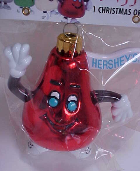 Hershey Kiss Christmas Ornament set New Sealed