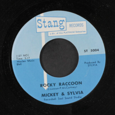 Mickey & Sylvia: Rocky Waschbär / Souling Mit M & S Stang Records 7 '' Einzel