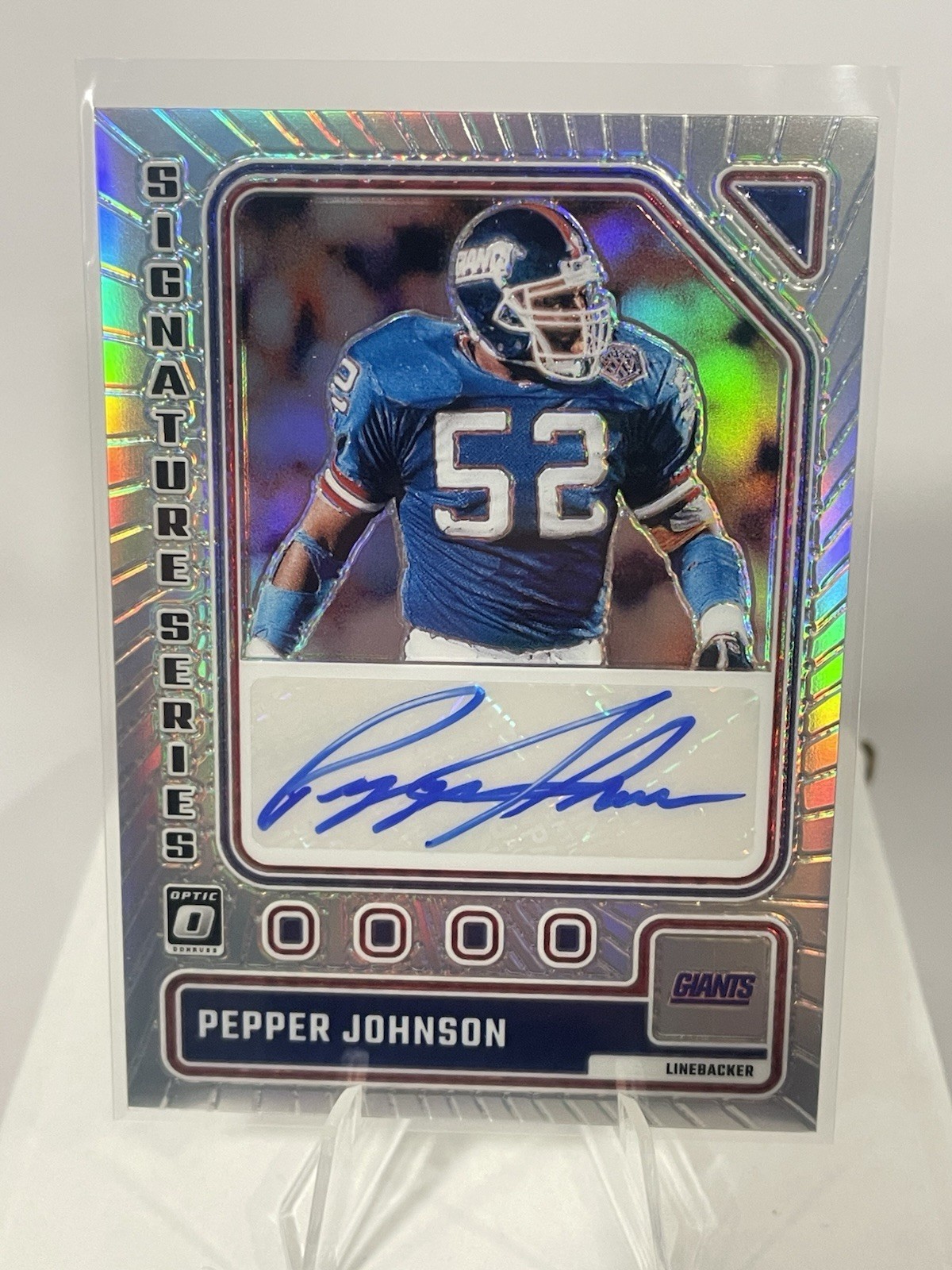 2023 Donruss Optic PEPPER JOHNSON Signature Series Holo Autograph #SS-PJ Auto SP