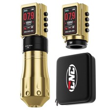 CNC Wireless Tattoo Machine with 3600mAh Dual Batteries Adjustable 7 Strokes ...