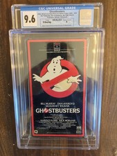 Ghostbusters VHS 1985, Graded 9.6 A Rare Side Loader Slipcase