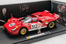 Hot Wheels Elite 1:18 Ferrari 1970 512S Nick Mason Pink Floyd #2921 Flawless 