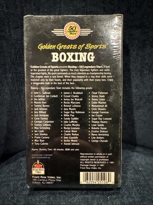 Golden Greats of Boxing: 50 Legendary Stars (VHS, 1991) Louis