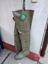AIGLE Watstiefel Gummistiefel Khaki Grün Gr. 46 vintage NEU !!!