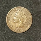 1890 Indian Head Cent, Snow 6 Variety,  MPD Denticles US Penny Free Shipping