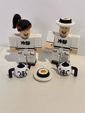 ROBOLOX Celebrity Collection Series 3 Sushi Chef Figure No Code Toy Lot Tea Pots