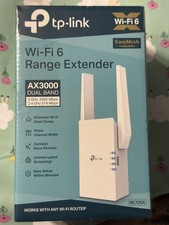SEALED TP-Link AX3000 WiFi 6 Range Extender, Dual Band Mesh RE705x 8k
