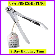 1 Side Angle Stainless Steel Fingernail or Toenail Side Nail Clipper Cutter