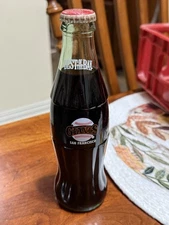 Coca-Cola Commemorative 8 oz San Francisco Giants Glass Bottle Sealed Unopened