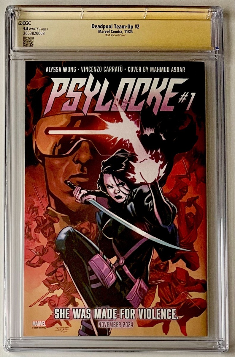DEADPOOL TEAM-UP #2 • CGC SS 9.8 • SKETCH MARIA WOLF • WOLVERINE