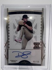 Dylan Lesko RC 2022 Leaf Trinity Rookie #BA-DL1 Gold Foil Auto 49/50