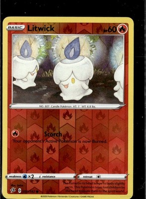 Pokemon Litwick 31/192 Rebel Clash Reverse Holo