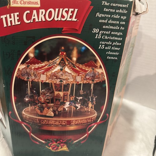 1997 Mr. Christmas "THE CAROUSEL" Animated, 30 Songs With Box Works Great! - Picture 8 of 16