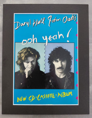 Hall And Oates Ooh Yeah Promo Original Album Advert Mounted 14x11''