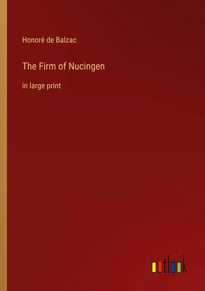 Honoré De Balzac | The Firm Of Nucingen | Taschenbuch | Englisch (2022)-image
