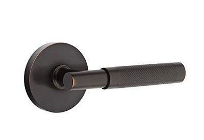 Emtek Select Passage, Disk Rosette, T-Bar Stem, Knurled Handle US10B RH