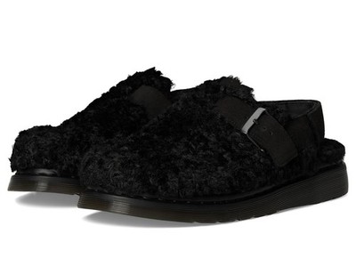 Unisex Clogs Dr. Martens Jorge II Faux Fur Lined Deluxe Borg Slingback Mules