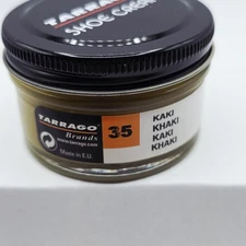 Tarrago Shoe Polish # 35 Khaki Cream Leather Protector 1.76 oz. 50ml Boot