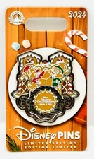 Grand Californian Hotel Christmas Chip & Dale Pin 2024 Gingerbread Holiday LE