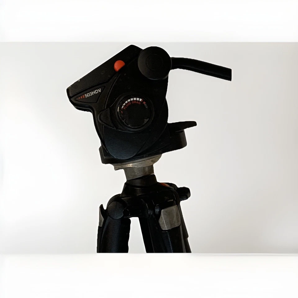 Manfrotto 503HDV Professional Video Fluid Head and Tripod 055XDB Pan Clean - Image 2 of 4