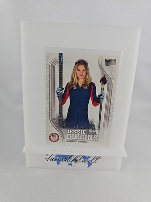 Jessie Diggins 2018 Topps US Winter Olympics #US-11 Flag Parallel 37/99