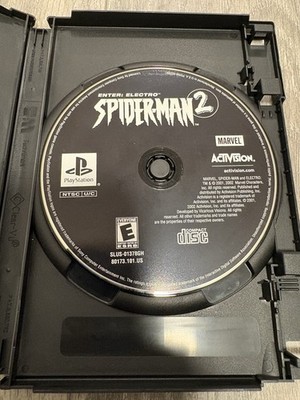 Spider-Man 2 Enter Electro PS1 PlayStation Tested Working Disc Only