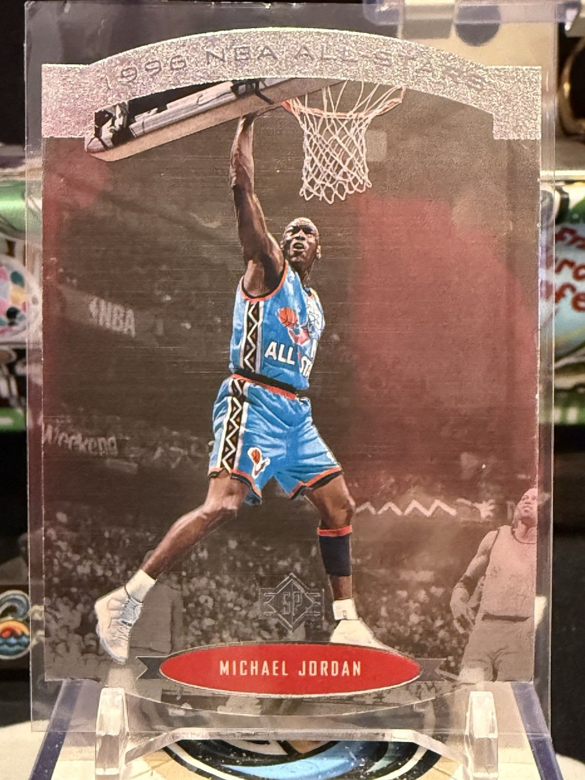 1995-1996 Upper Deck SP NBA All-Stars Die-Cut #AS2 Michael Jordan Bulls HOF JW