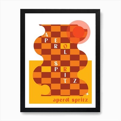 Aperol Spritz Art Print Framed Wall Art Poster Canvas Print Picture