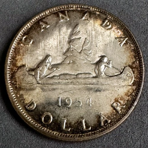 1954 Canada Silver Dollar — photo from the most recent tracked eBay sale